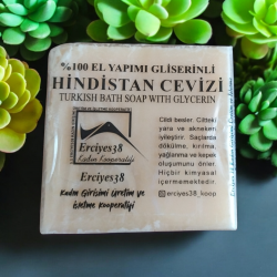 %100 El Yapımı Gliserinli Hindistan Cevizi Sabunu | Nemlendirici ve Besleyici – 100 gr